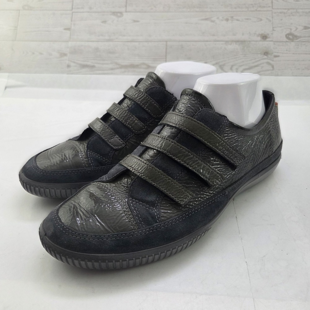 ECCO Sneakers Womens Size 40 US 9 Gray Blue Leather Comfort Gorpcore Normcore